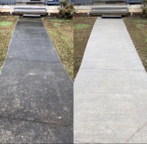 Before & After Sidewalk Pressure Washing in Birmingham, AL (1)