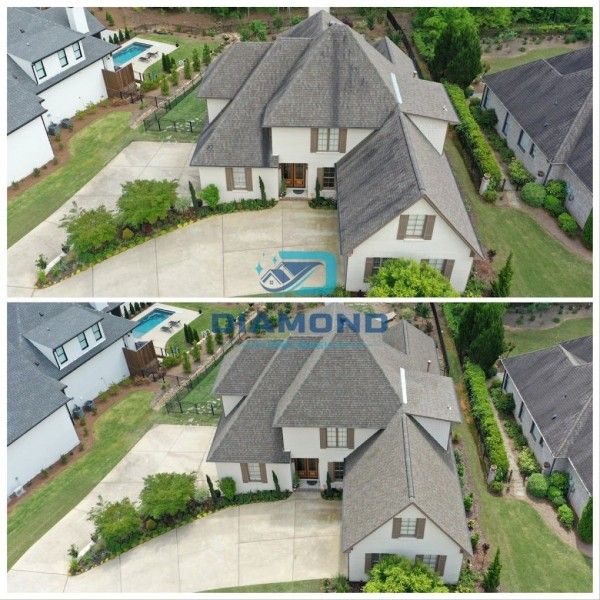 Before & After Roof Cleaning in Homewood, AL (1)